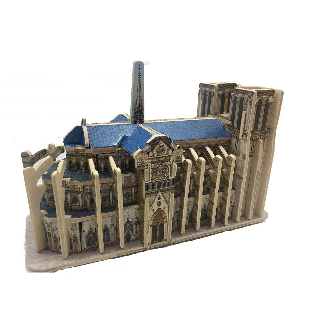 Đồ chơi lắp ráp gỗ 3D Mô hình Nhà thờ Đức Bà MJ404
