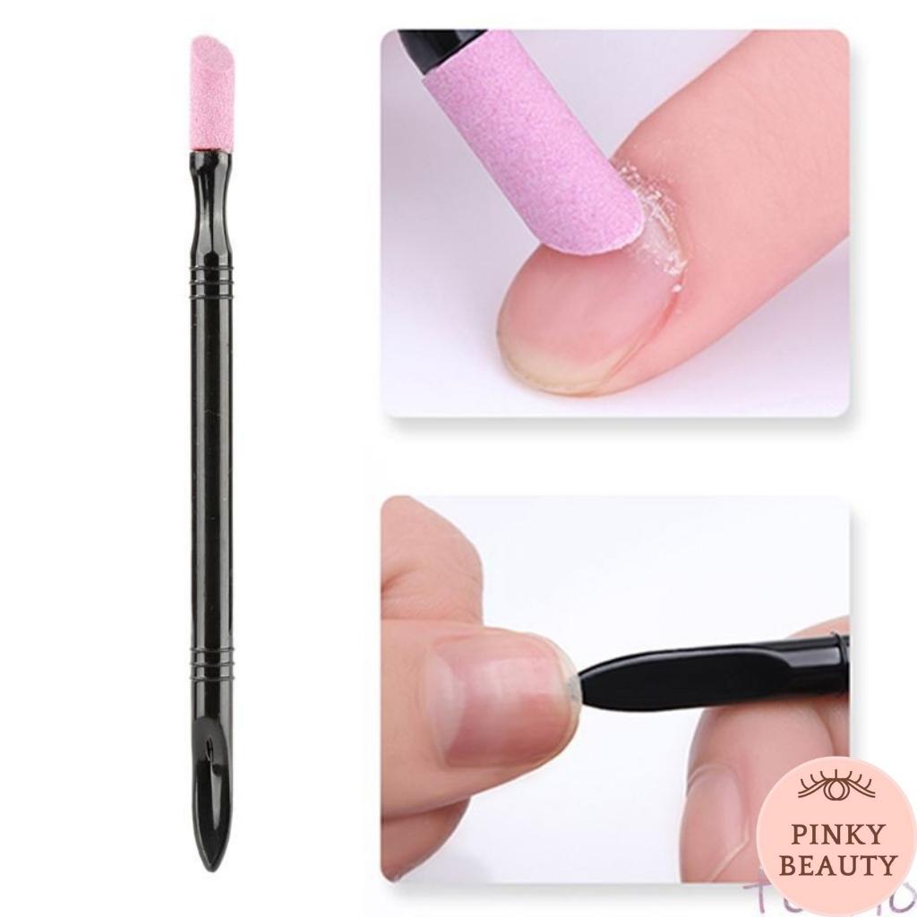 Dụng Cụ Dũa Móng Tay Tiện Lợi 2 Trong 1 - Cây Dũa Móng Lấy Khóe Đẩy Da Chết Pinky Beauty Đa Năng, Dễ Sử Dụng