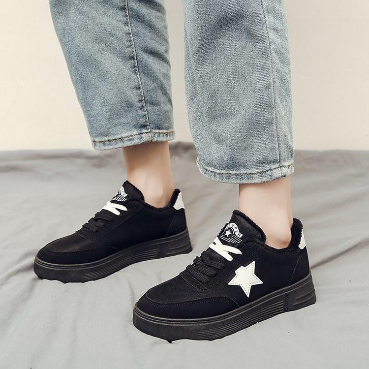 Giày thể thao nữ đế thấp phong cách hàn quốc giày thể thao kết hợp giày thường