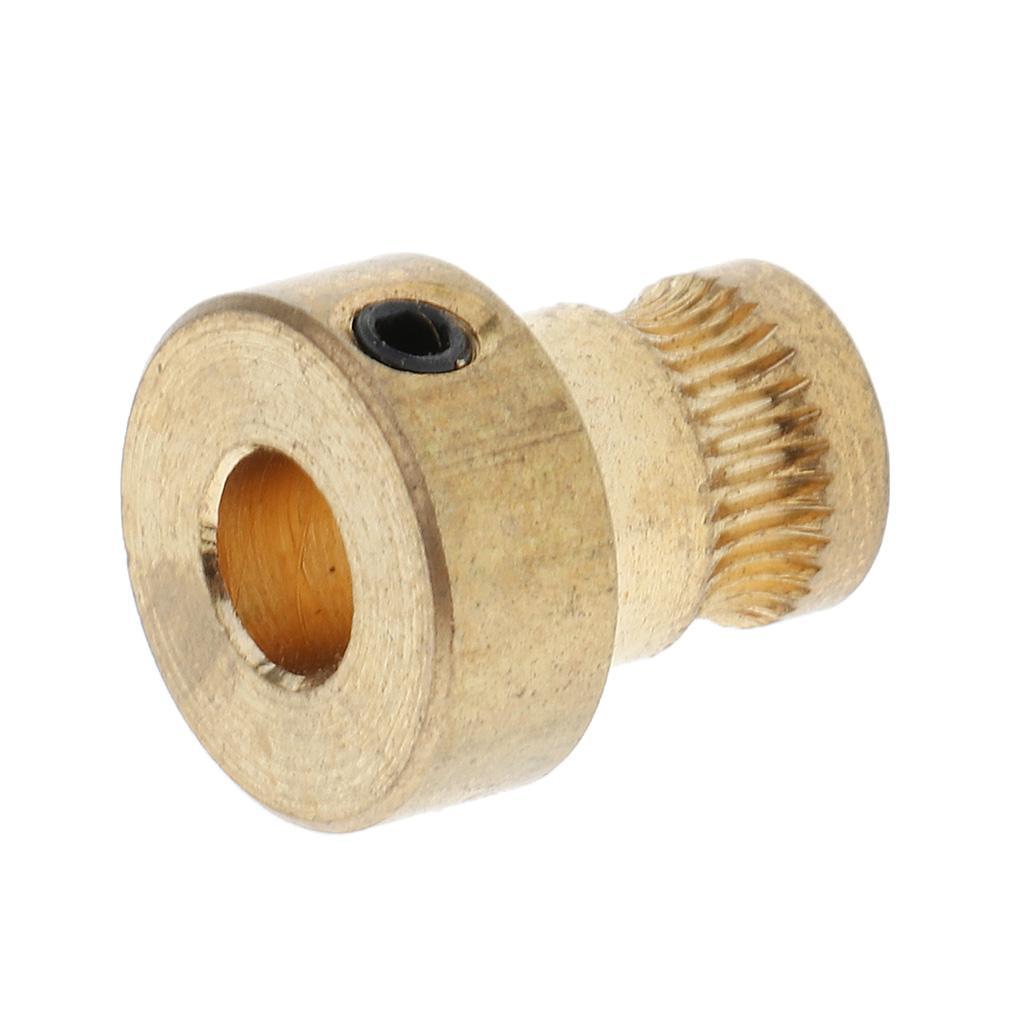 Brass Driver Gear Part For Extruder 1.75mm Filament 3D Printers Accessories