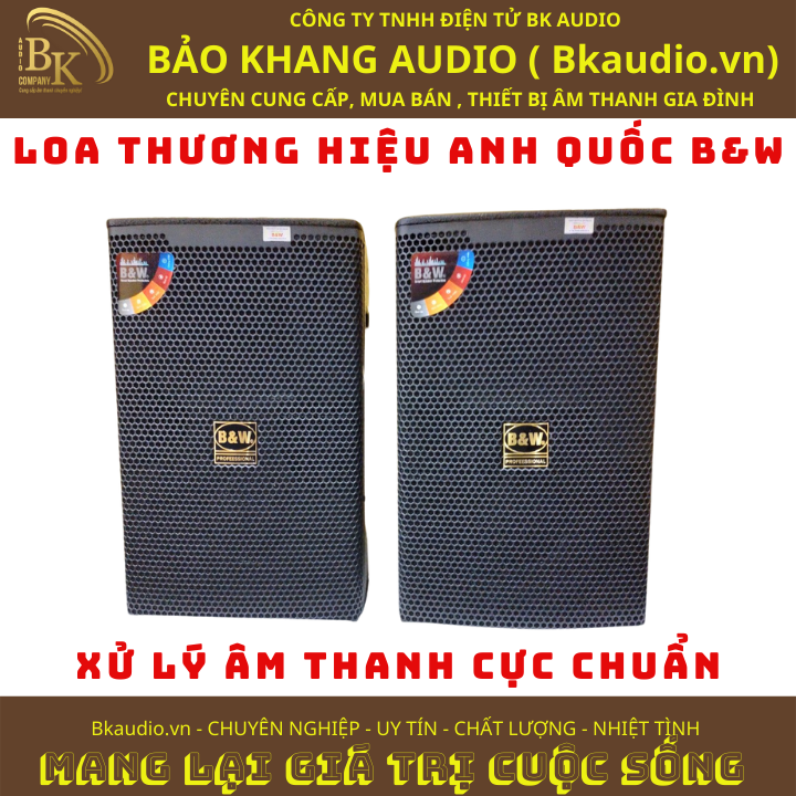 Loa nghe nhạc và karaoke siêu chất. Sản phẩm đến từ thương hiệu B&amp;W. MSP: SPL-05.10A6