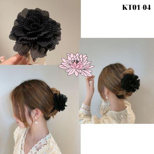 Kẹp tóc hàm cá mập trong bộ sưu tập hoa cỏ KT01- 4 mẫu hoa
