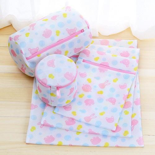 SET 5 CHIẾC TÚI LƯỚI HÌNH HOA GIẶT ĐỒ MÁY GIẶT ĐỦ KÍCH CỠ BẢO VỆ ĐỒ LÓT QUẦN ÁO TRÁNH HƯ HỎNG