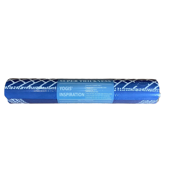Thảm tập yoga chính hãng Yvonne, Blue Navy (TẶNG KÈM 3 PHẦN QUÀ) dày 6mm bề mặt nhám, siêu bám, chống trơn trượt, thấm hút mồ hôi, càng nhiều mồ hôi càng bám, dễ vệ sinh, bề đẹp, sang trọng