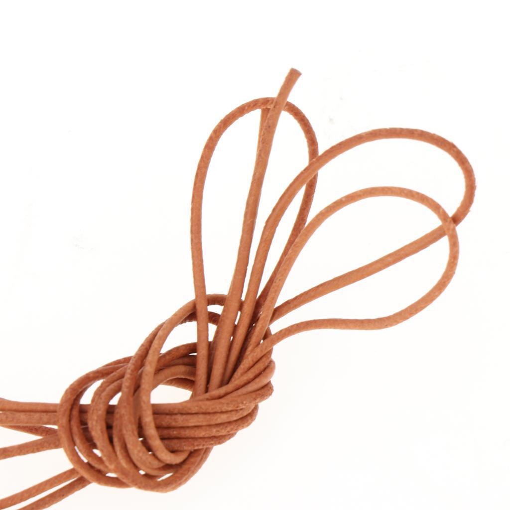 1 Meter Long Leather Cord Jewelry Kumihimo Making Thread Rope Braiding String1mm 1.5mm 2mm 2.5mm 3mm 4mm 5mm 6mm 8mm for DIY Crafts
