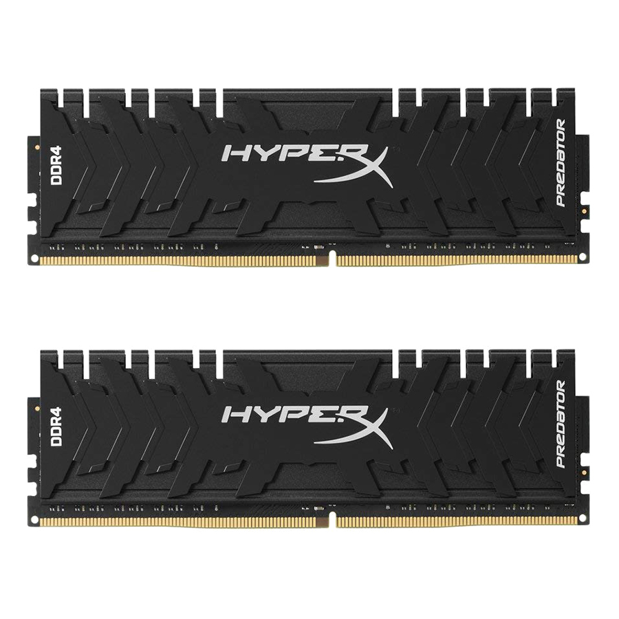 Bộ 2 Thanh RAM PC Kingston 16GB HyperX Predator Black (2 x 8GB) DDR4 3200MHz HX432C16PB3K2/16 - Hàng Chính Hãng