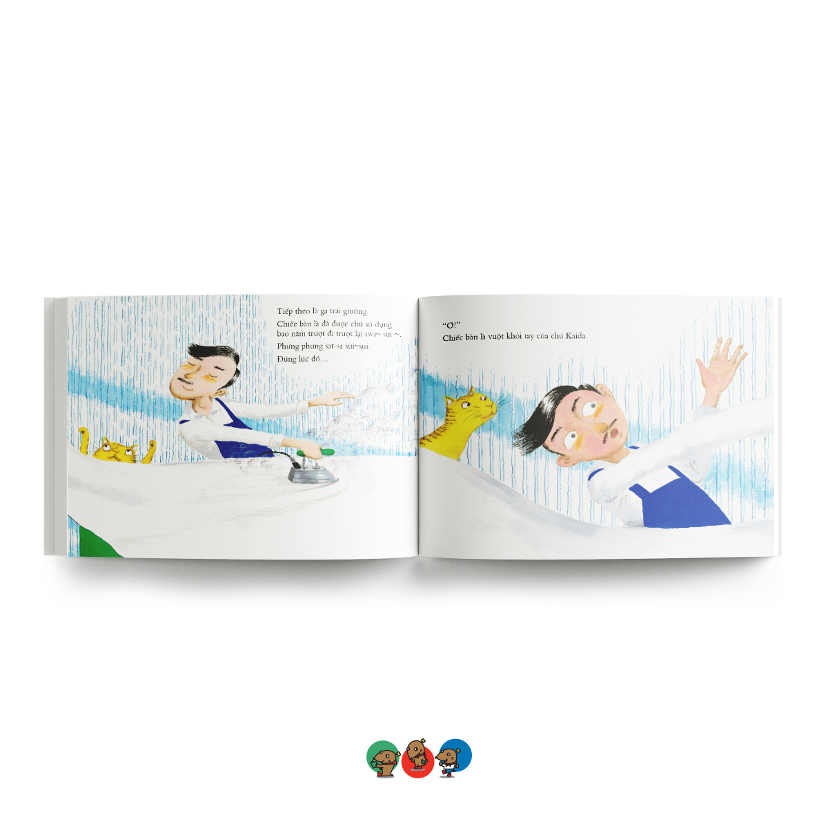 Sách cho bé từ 3 tuổi - Phát triển quan sát Bàn là ơi, cậu làm gì thế? (Tranh truyện Ehon Nhật Bản)