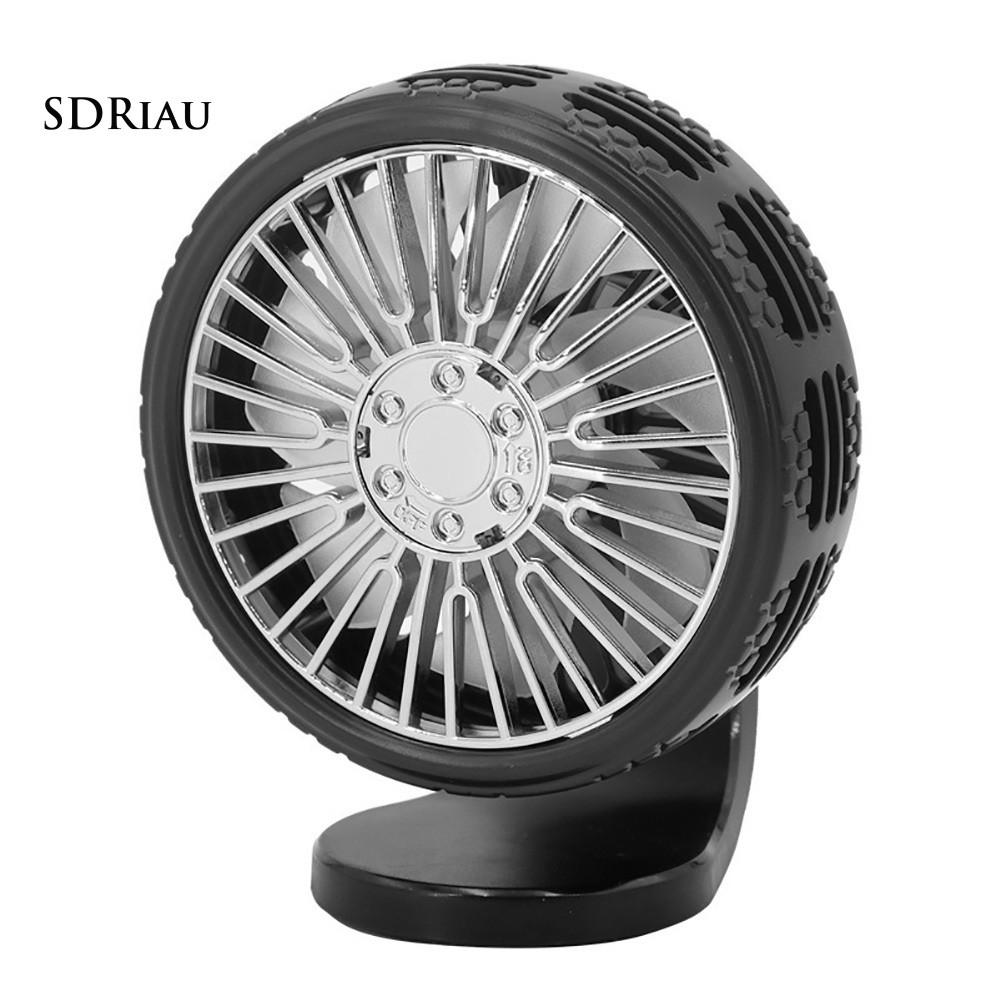 Quạt Làm Mát Không Khí 3 Màu Gắn Đèn Led Cho Xe Hơi