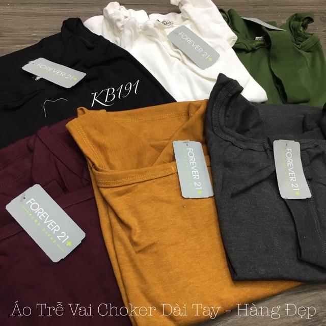 Áo Trễ Vai Choker Dài Tay - Hàng đẹp