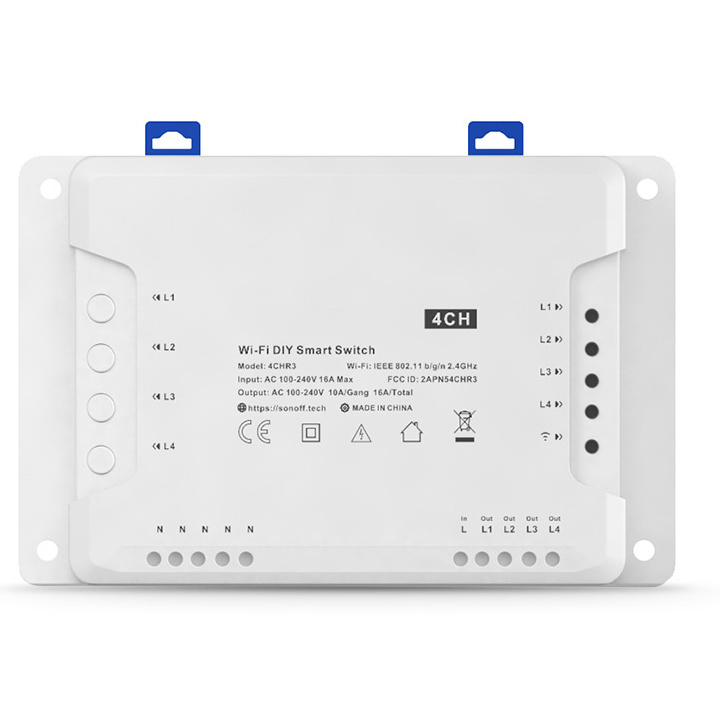 Công tắc điều khiển từ xa 4CH R3 bằng điện thoại thông minh qua sóng wifi