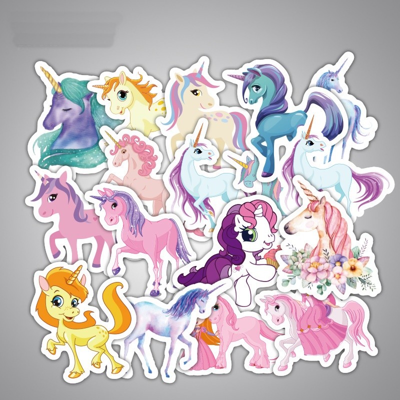 Bộ 33 miếng Sticker hình dán Pony