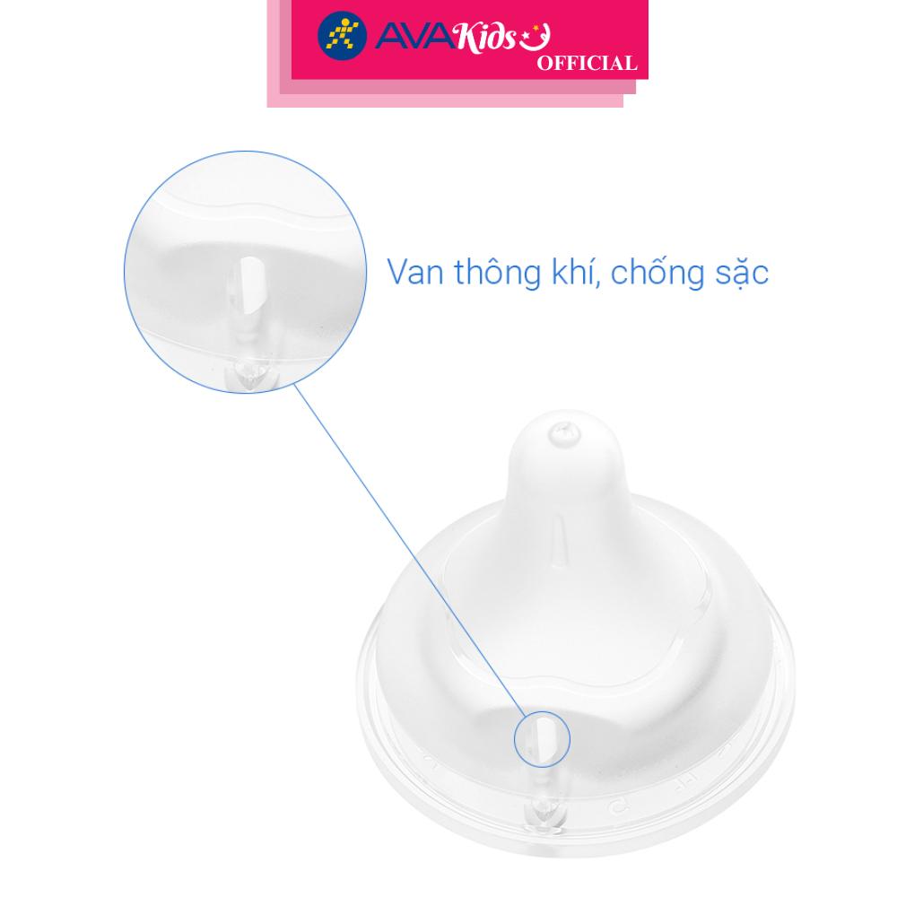 Bộ 2 núm ti Pigeon siêu mềm Plus WN3 cổ rộng phiên bản Nhật size LL (9 - 15 tháng) - Hàng Chính Hãng