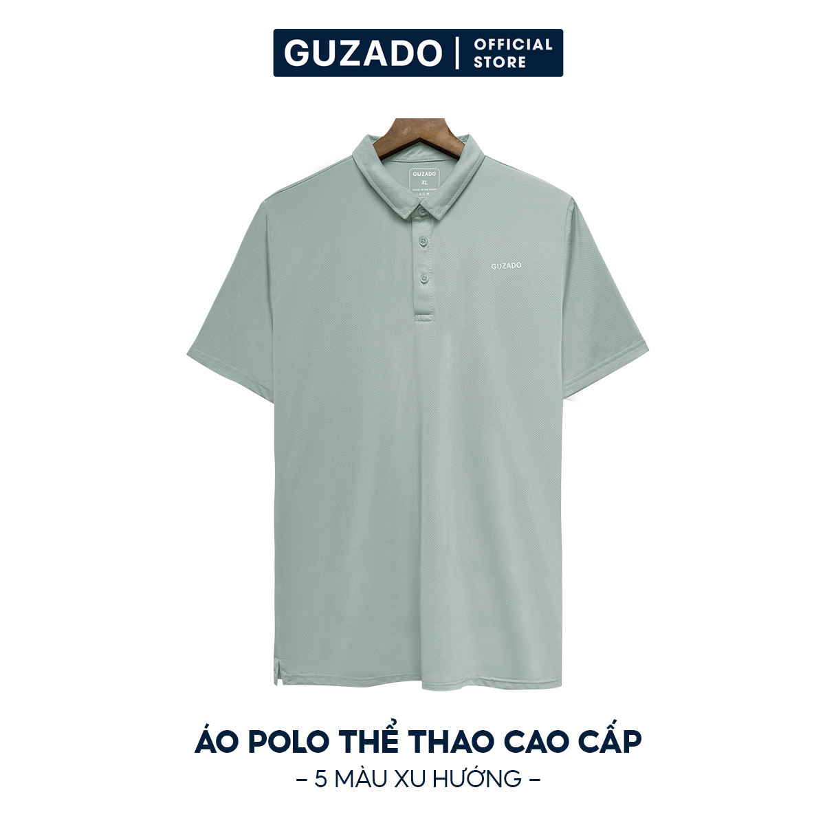 Áo Thun Nam Polo Cổ Bẻ Guzado Chất Coolmate Mát Lạnh Thấm Hút Cực Tốt Kiểu Dáng Basic Form Regular Fit GPL01