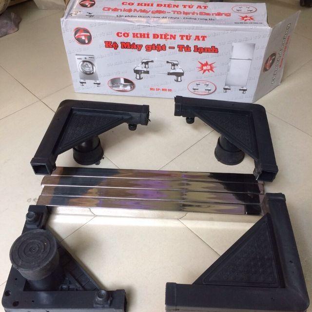 Chân để máy giặt, tủ lạnh inox chắc chắn.