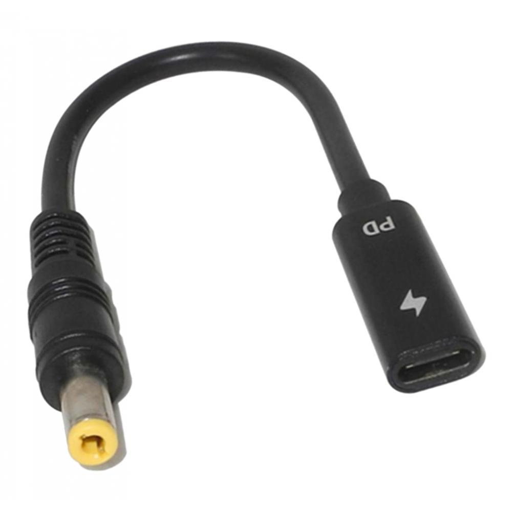 5525  To Type-C Straight With PD Laptop Adapter Power Charger Connector