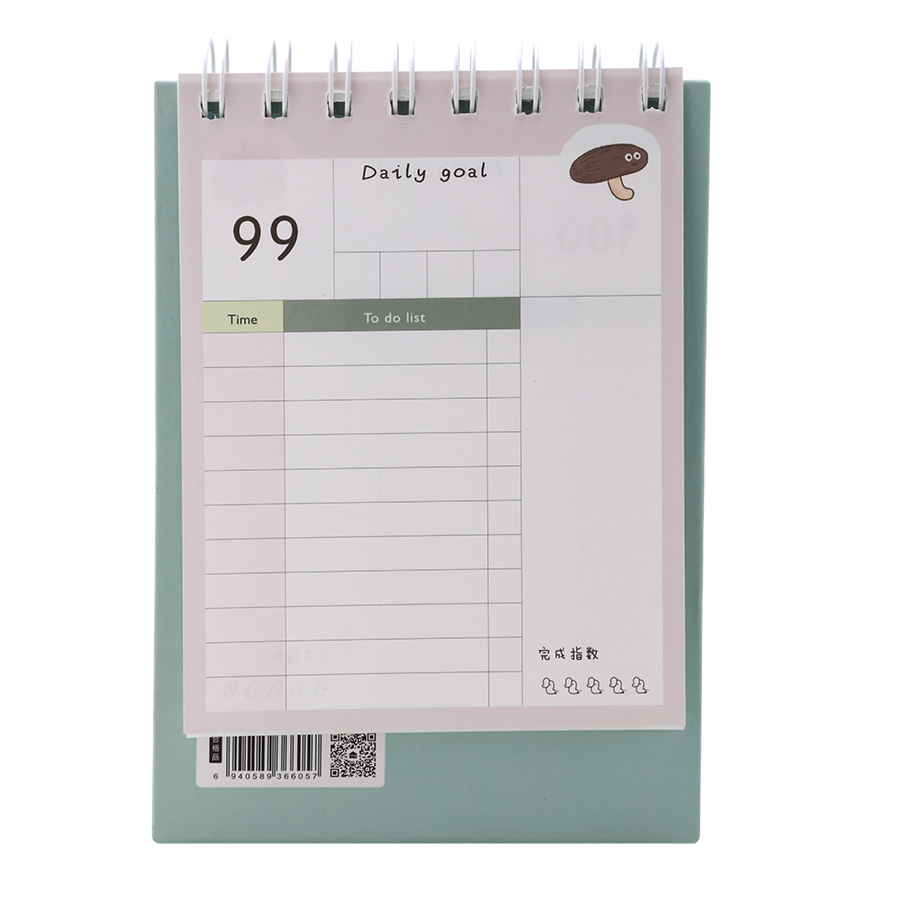 Lịch Kế Hoạch Để Bàn - 100 Days Planner (11.2 x 15.5 cm) - Mẫu Ngẫu Nhiên