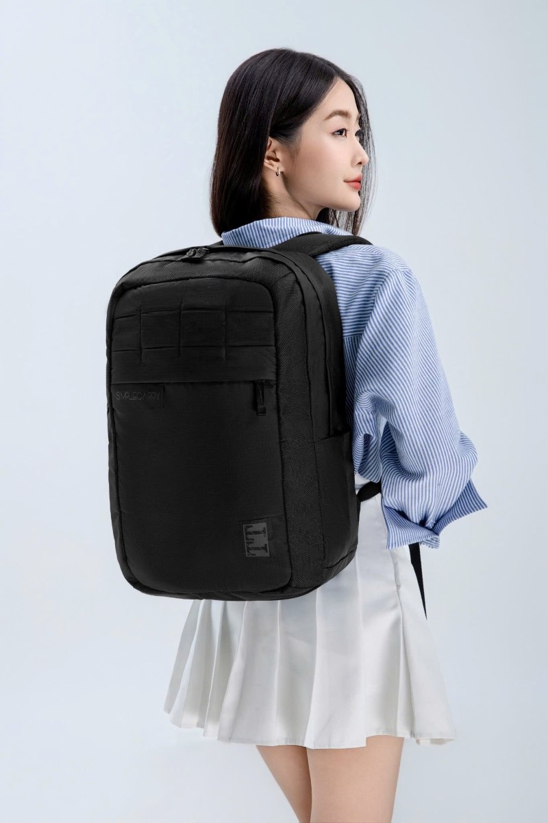 Balo Laptop Du Lịch Simplecarry TT Bag Thiết Kế Đơn Giản, Siêu Nhẹ Ngăn Laptop 15.6&quot; Rộng Rãi Mang Đi Làm Hay Đi Du Lịch - Hàng Chính Hãng