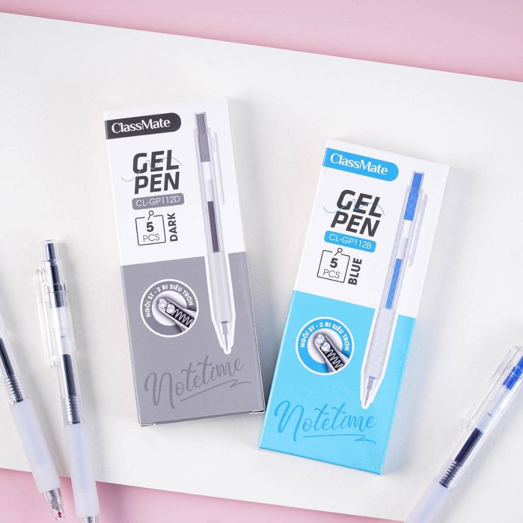 Bút Gel Bấm NoteTime 0.5 mm - ClassMate CL-GP112B - Mực Xanh