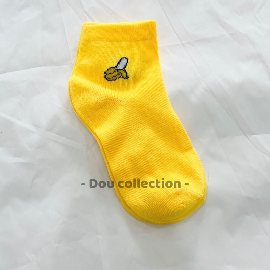 Vớ Tất Nam Nữ Cổ Cao Cotton Họa Tiết Trái Cây Nhiều Màu Phong Cách Nhật Bản Dễ Thương - Mã TV010