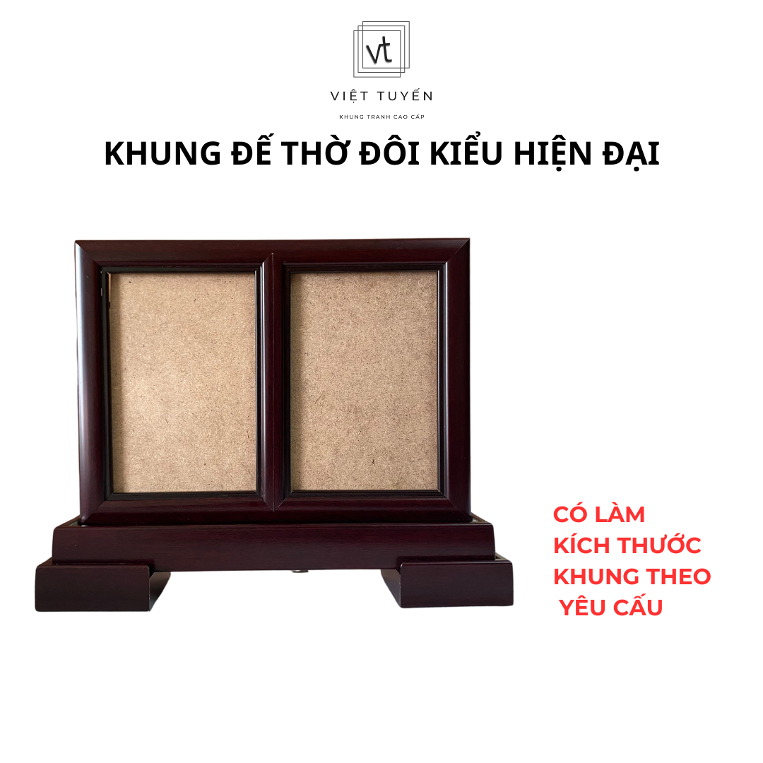 Khung đế thờ đôi hiện đại nhiều kích thước Việt Tuyến - chất liệu nhựa composite