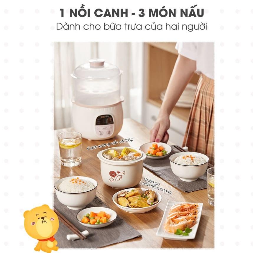 [Có sẵn] [Giá hủy diệt] Nồi Nấu Chậm Bear 0.8L - Bản Quốc Tế [Dahamart - Siêu Thị Ăn Dặm