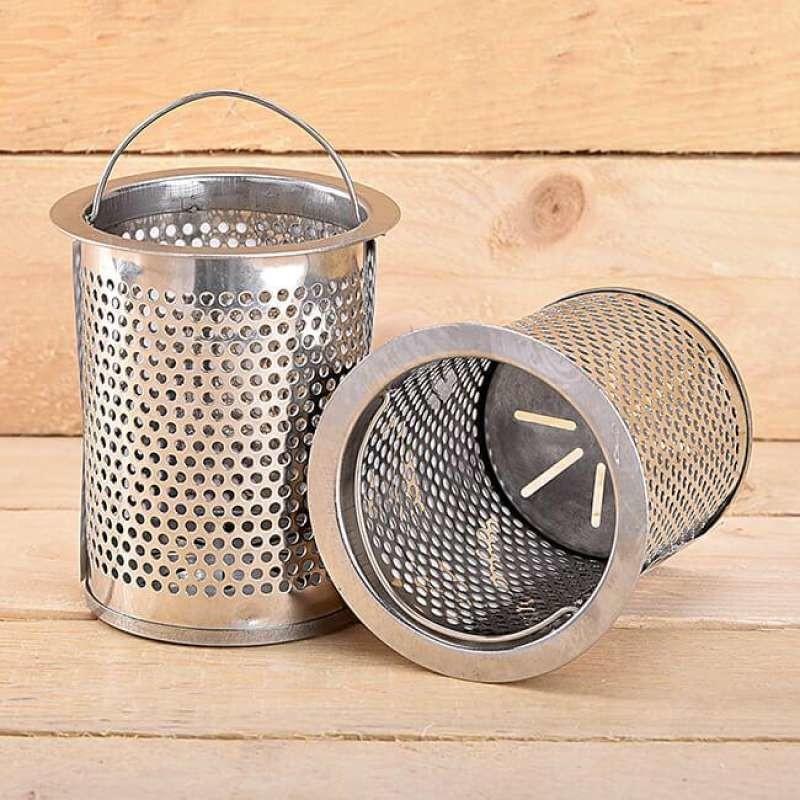 Combo Rọ Lọc Rác + Nắp đậy Bồn Rửa Bát bằng Inox 304 dày đẹp màu Trắng Bạc