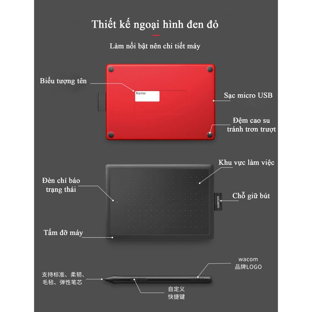 Bảng vẽ đồ họa Wacom CTL 472 chuyên dùng cho thiết kế đồ họa, dùng cùng với các phần mềm photoshop màu đen đỏ cao cấp