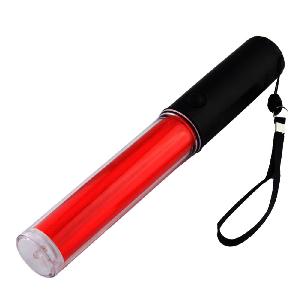 4Pcs 26cm Police Signal Traffic Wand LED Flashlight Beacon Road Control