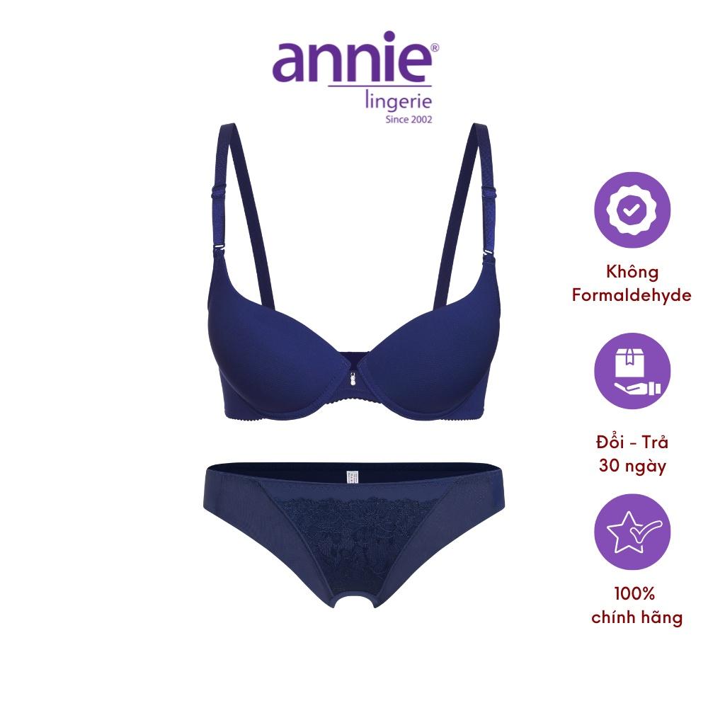 Bộ đồ lót Nữ Annie 8030B Đồng Bộ Kiểu Dáng Mouse Cup Trơn Tone Màu Tươi Trẻ Và Kiểu Dáng Thời Trang