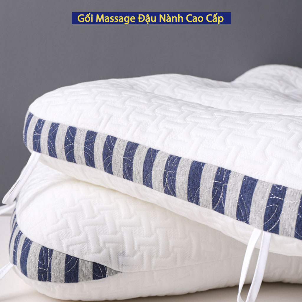 Gối Massage Đậu Nành ANNA NGUYÊN Cao Cấp Chuẩn Khách Sạn Năm Sao