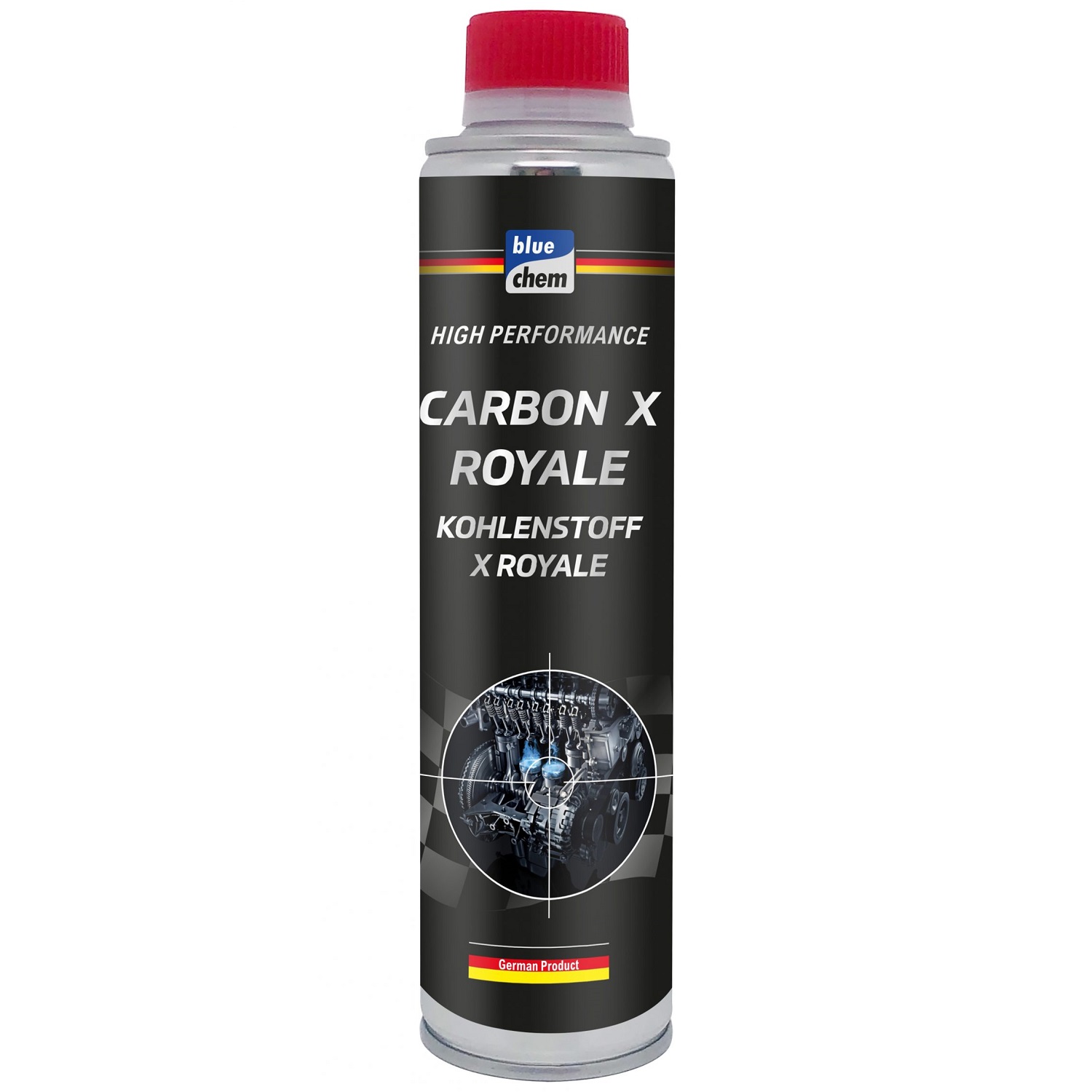 Dung dịch hoạt tính làm sạch buồng đốt Carbon X Royale Bluechem 34160E - hiệu suất cao, đổ trực tiếp vào bình xăng, loại bỏ cặn carbon