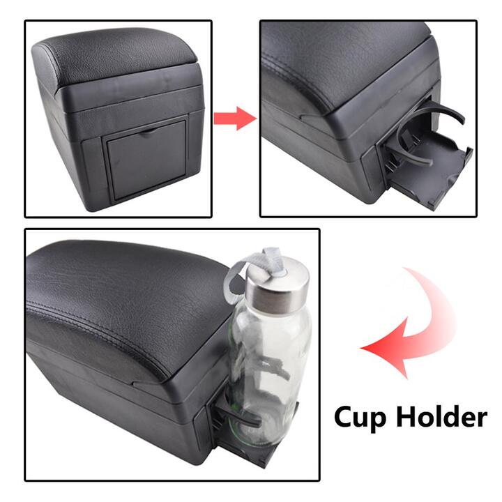 Hộp tỳ tay ô tô cao cấp Chevrolet Cruze tích hợp 6 cổng USB, chất liệu nhựa ABS và da PU cao cấp