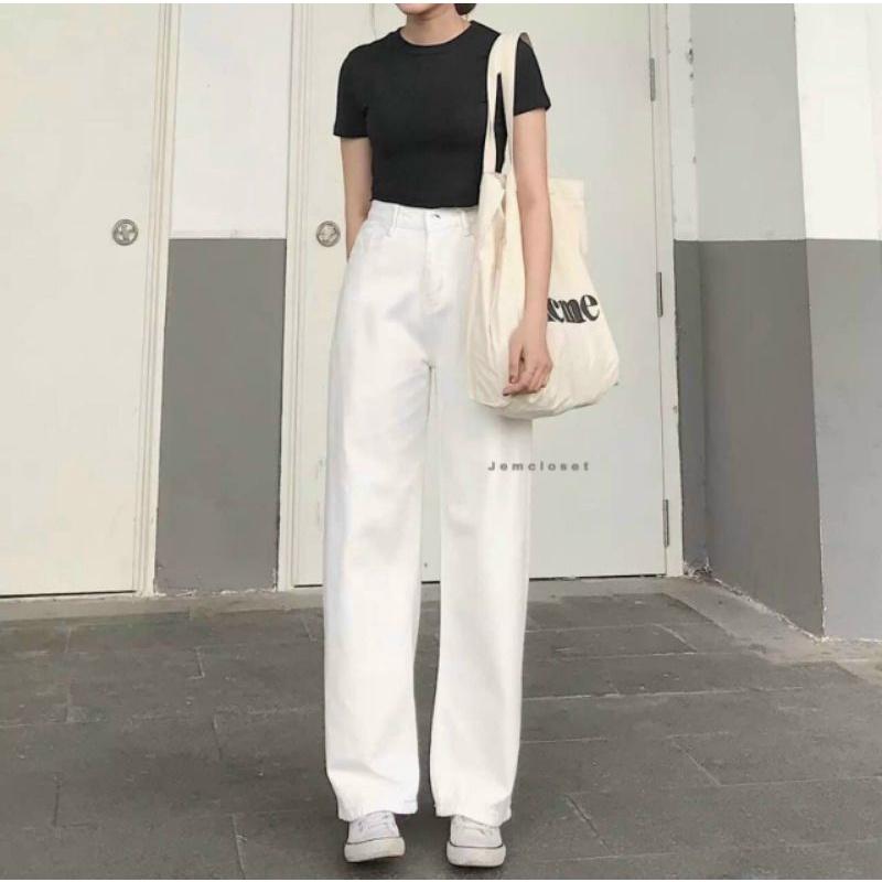 - - QUẦN BÒ RỘNG TRƠN TRẮNG - - mẫu hot 2022