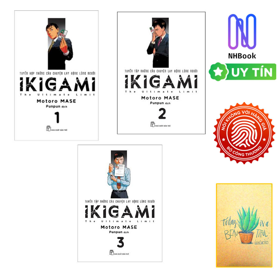 Combo Ikigami Tập 1, 2, 3 ( tặng sổ tay)