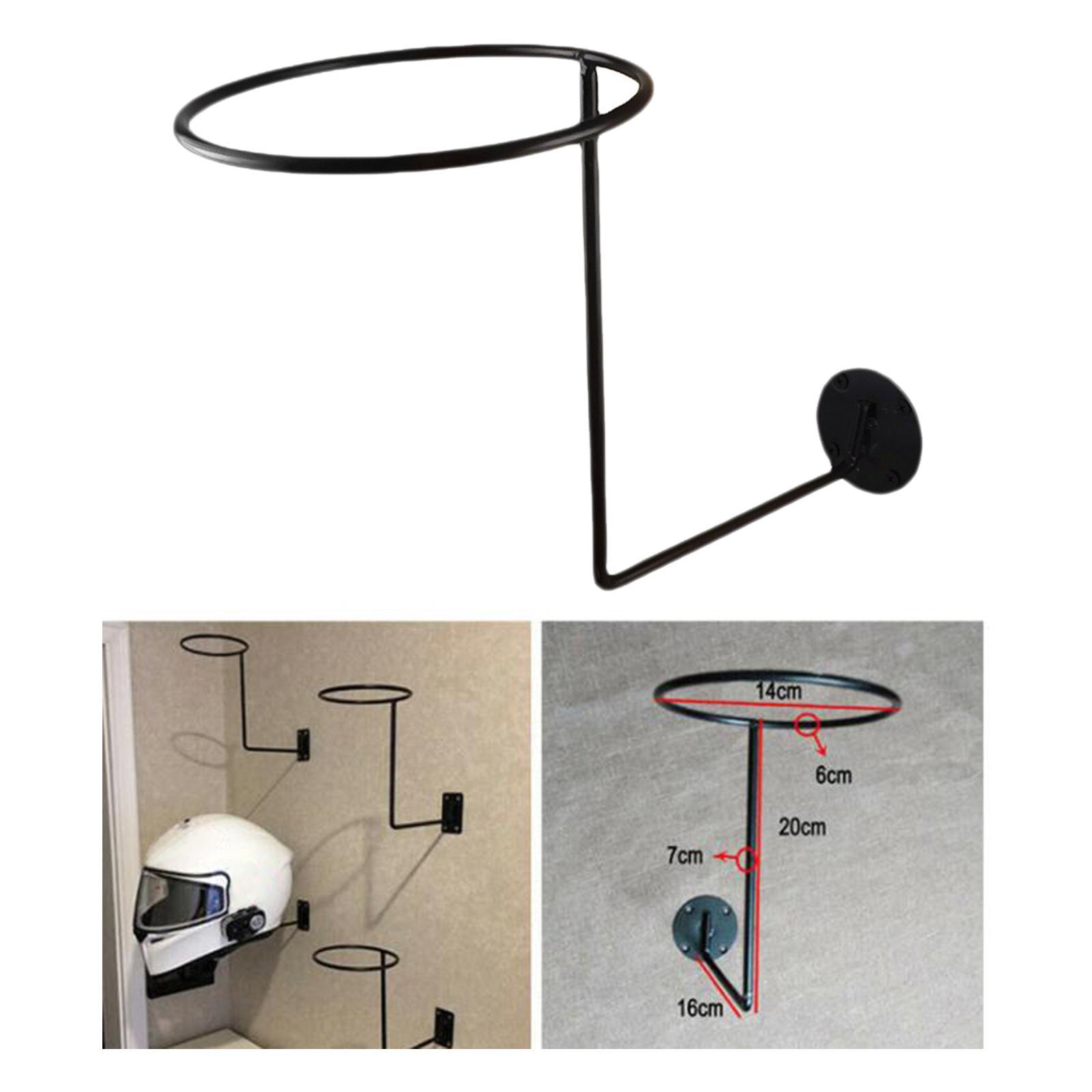 3X Wall Mount Motorcycle  Holder Jacket Bags Rack Display Metal Rack