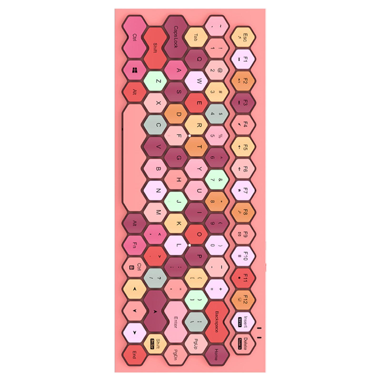 Wireless Bluetooth Keyboard, Typewriter Multimedia Keyboards for Phones Tablet Office