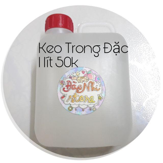 Keo trong siêu sánh đặc và trong suốt làng slime và tuyết nhâ tạo