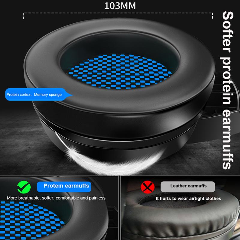 Game Thủ Tai Nghe Tai Nghe Chơi Game Có Mic Cho Máy Tính Cho PC Xbox PS4 Stereo Hifi Stereo Âm Thanh