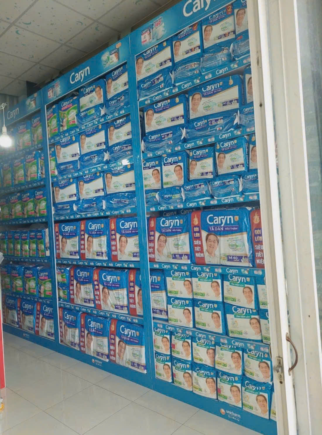 (14 Miếng/Gói) - Sỉ 1 Cây/Thùng 8 Gói Tấm đệm lót / Miếng lót Caryn 14/ Lót Caryn XL14 miếng Mỏng nhẹ Siêu thấm