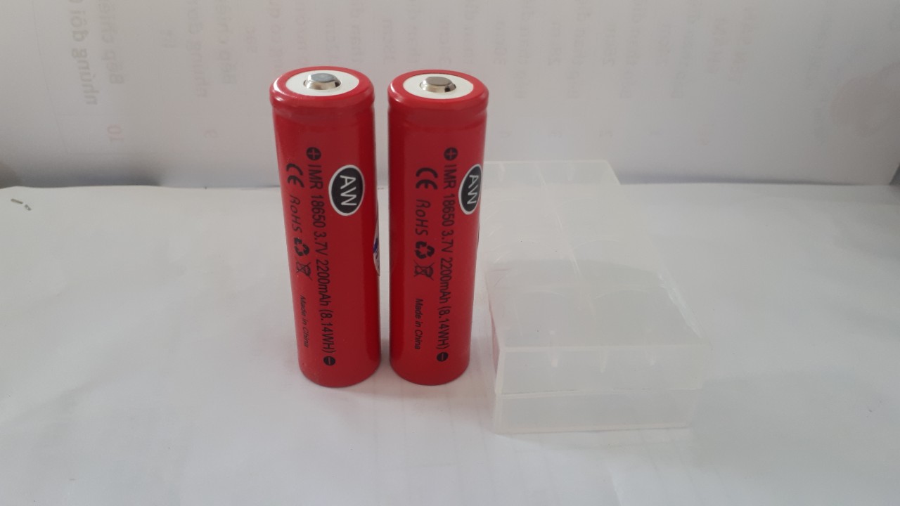 Combo 2 Pin sạc  18650 3.7v 2000mah 7.4w