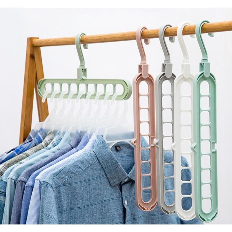 COMBO 03 Móc treo quần áo Đa Năng 9 lỗ Tiết Kiệm không gian