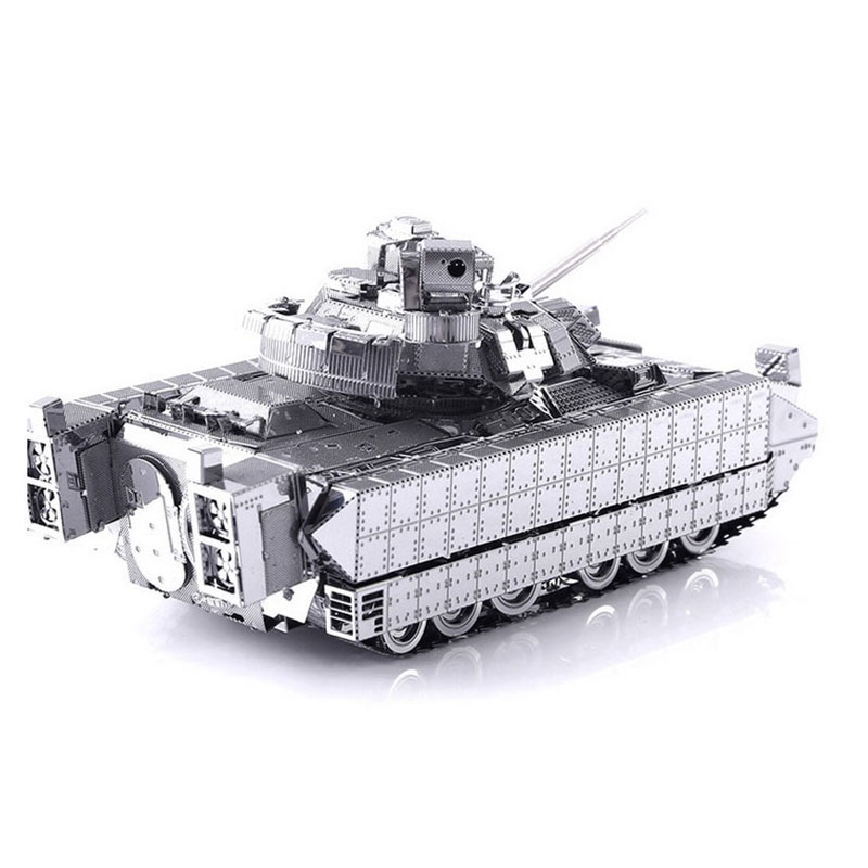 Mô hình thép 3D tự ráp cao cấp  xe tank M2A3