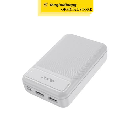 Pin sạc dự phòng Polymer 10000mAh 10.5W AVA+ GN-05 - Hàng chính hãng