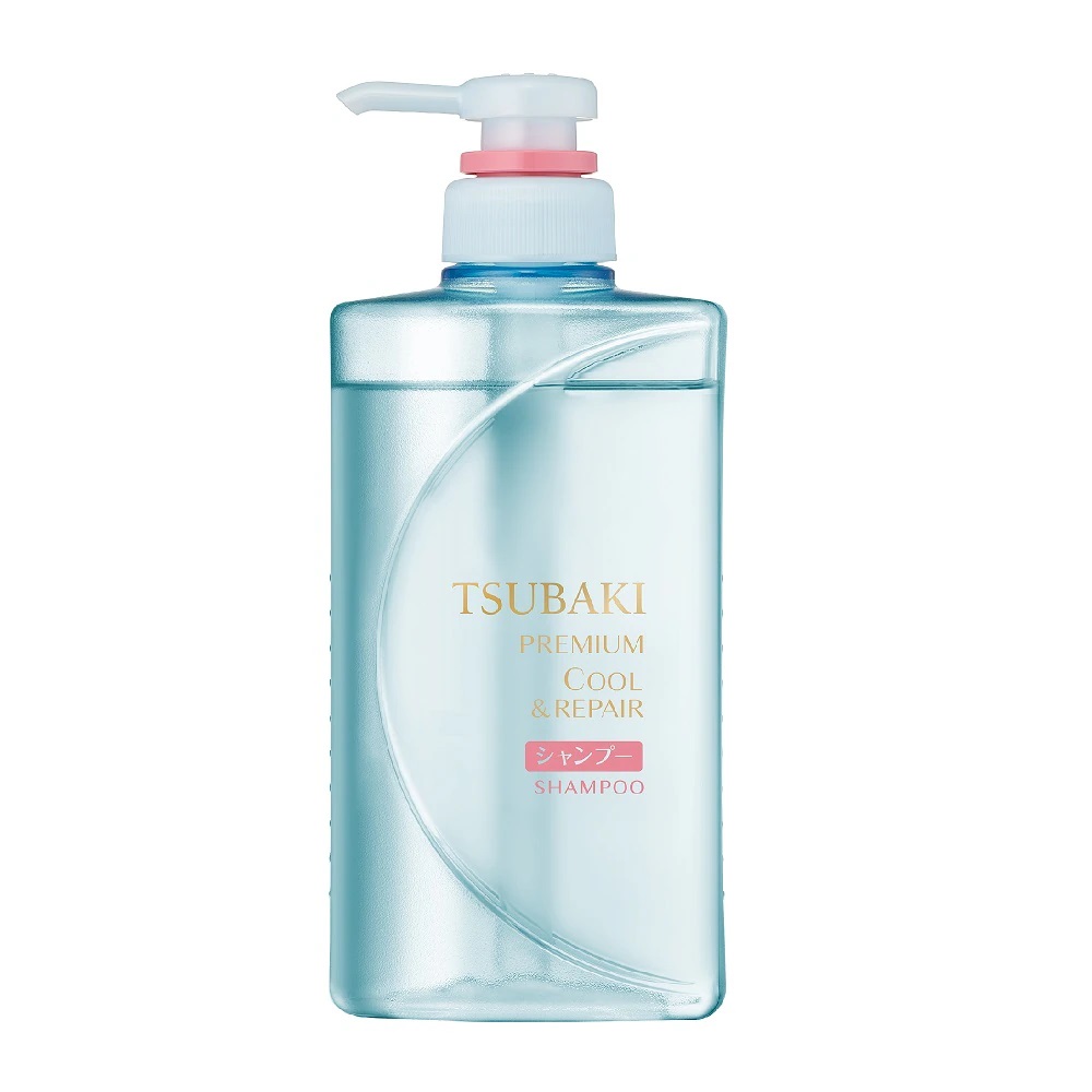 Dầu Gội Sạch Dầu Mát Lạnh Tsubaki Cool &amp; Repair Shampoo 490ml