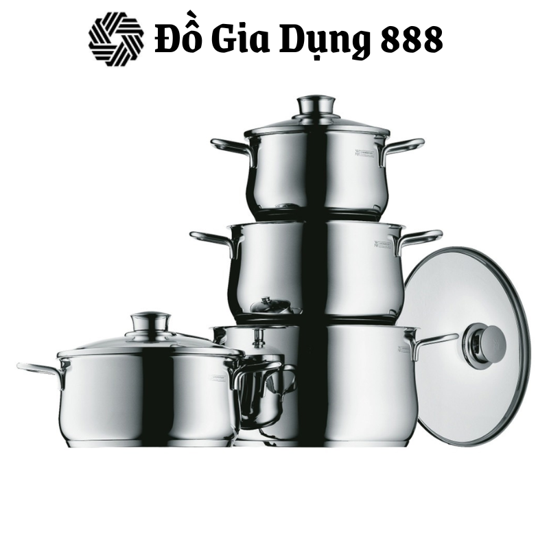 Bộ Nồi WMF DIADEM PLUS 4 Món Chất Liệu Thép Không Gỉ Cromargan - 0730046040