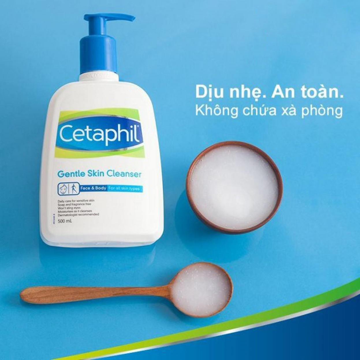 Sữa Rửa Mặt Cetaphil Gentle Skin Cleaner (500ml) + Tặng kèm khẩu trang vải