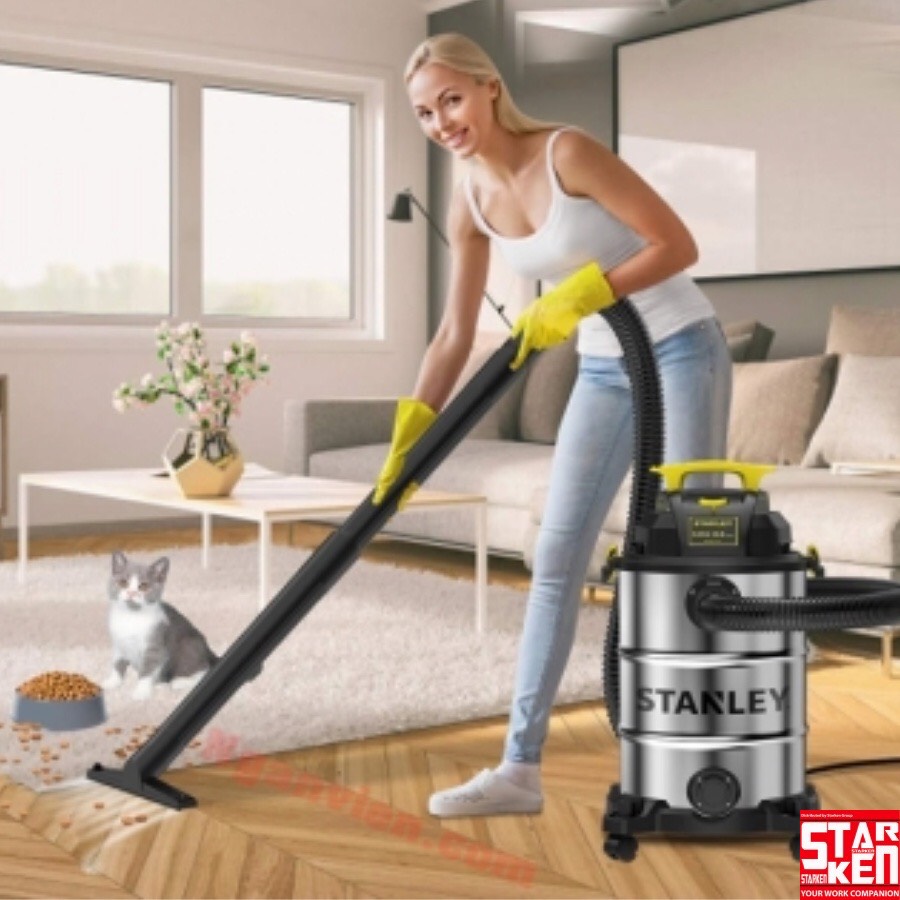 Máy Hút Bụi Công Nghiệp Hút Khô Và Ướt USA Stanley SL19417-6A - 23 lít/ Công suất 4000W - Hàng Chính Hãng