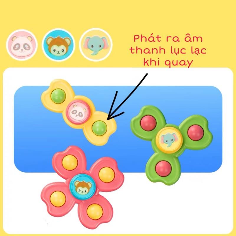 Đồ chơi con quay spinner vui nhộn, con quay spinner gồm 3 chi tiết hình côn trùng dễ thương