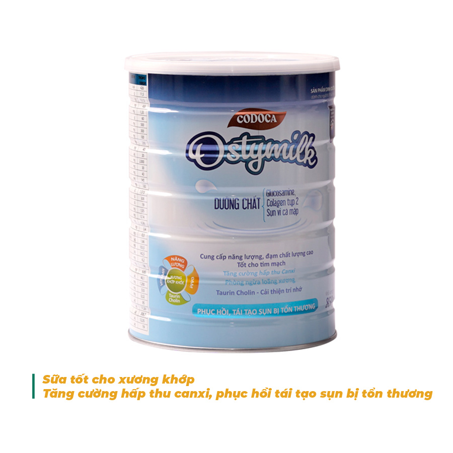 Codoca Ostymilk - Tăng cường hấp thu canxi, chắc xương, tái tạo sụn bị tổn thương