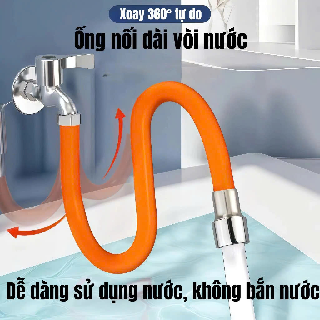 15cm Ống Nối Dài Vòi Nước Silicone Mở Rộng – Ống Nước Linh Hoạt, Dễ Dàng Sử Dụng, Bền Bỉ - HÀNG CHÍNH HÃNG - VÒI NƯỚC VÀ PHỤ KIỆN TƯỚI CÂY